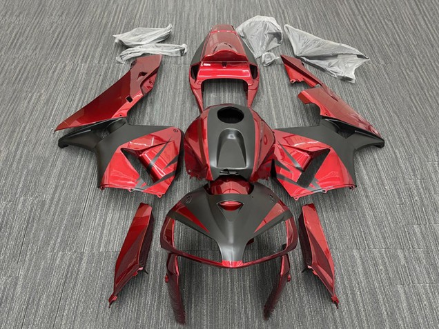 Billige Honda CBR600RR Motorrad Verkleidung 2005-2006 - Rot Schwarz