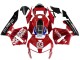 Billige Honda CBR600RR Motorrad Verkleidung 2005-2006 - Rot Schwarz Valsir 03