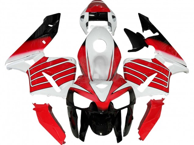 Billige Honda CBR600RR Motorrad Verkleidung 2005-2006 - Rot Weiss Schwarz