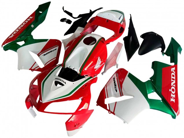 Billige Honda CBR600RR Motorrad Verkleidung 2005-2006 - Rot Weiss Grun
