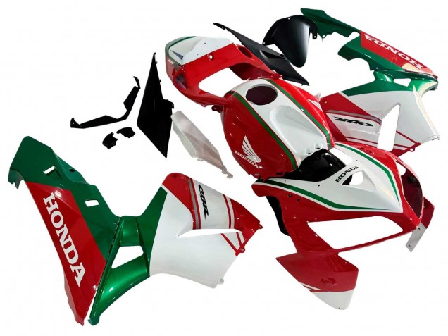 Billige Honda CBR600RR Motorrad Verkleidung 2005-2006 - Rot Weiss Grun