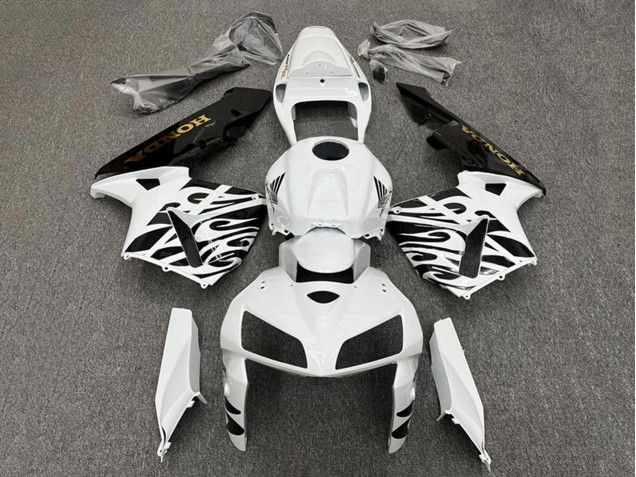 Billige Honda CBR600RR Motorrad Verkleidung 2005-2006 - Weiss Schwarz