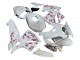 Billige Honda CBR600RR Motorrad Verkleidung 2005-2006 - Weiss mit Cherry Blossom