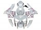 Billige Honda CBR600RR Motorrad Verkleidung 2005-2006 - Weiss mit Cherry Blossom