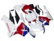 Billige Honda CBR600RR Motorrad Verkleidung 2005-2006 - Weiss Blau Rot