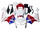 Billige Honda CBR600RR Motorrad Verkleidung 2005-2006 - Weiss Blau Rot