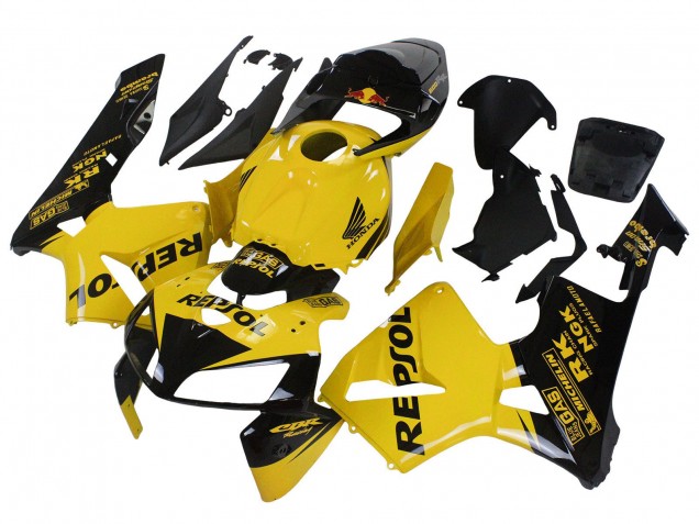 Billige Honda CBR600RR Motorrad Verkleidung 2005-2006 - Gelb Schwarz Repsol