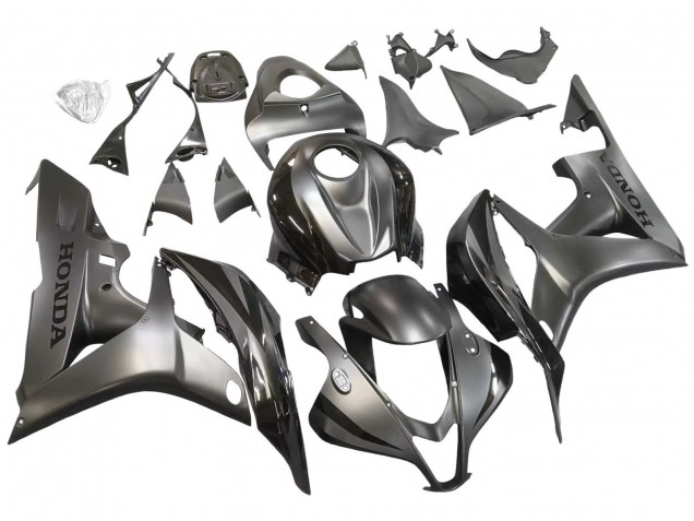 Billige Honda CBR600RR Motorrad Verkleidung 2007-2008 - Silber Glanzendes Schwarz