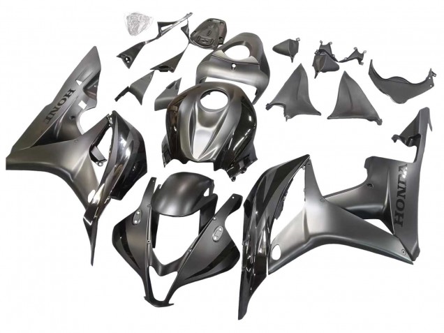 Billige Honda CBR600RR Motorrad Verkleidung 2007-2008 - Silber Glanzendes Schwarz