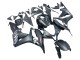 Billige Honda CBR600RR Motorrad Verkleidung 2007-2008 - Matt Schwarz Weiss Repsol