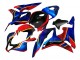Billige Honda CBR600RR Motorrad Verkleidung 2007-2008 - Blau Rot Gelb Glanzendes Schwarz