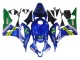 Billige Honda CBR600RR Motorrad Verkleidung 2007-2008 - Blau Grun MoviStar Castrol