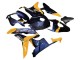 Billige Honda CBR600RR Motorrad Verkleidung 2007-2008 - Orange Dunkel Blau Trick Star 06