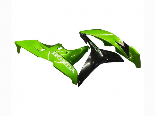 Billige Honda CBR600RR Motorrad Verkleidung Kit 2007-2008 - Grun Glanzendes Schwarz