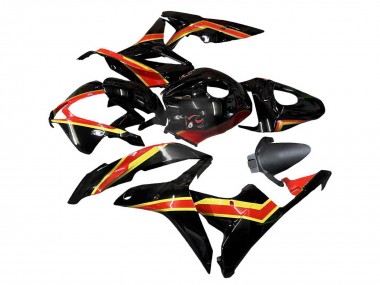 Billige Honda CBR600RR Motorrad Verkleidung 2007-2008 - Rot Gold Glanzendes Schwarz