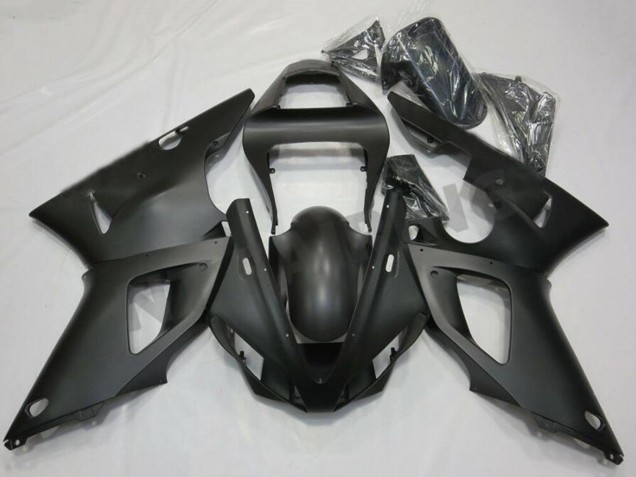 Billige Yamaha YZF R1 Motorrad Verkleidung 2000-2001 - Matt Schwarz