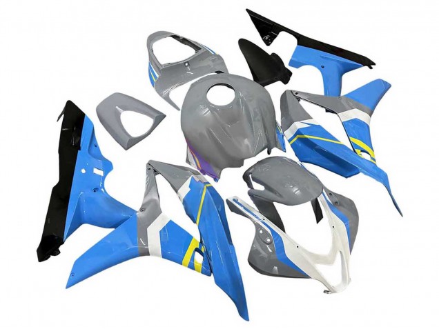 Billige Honda CBR600RR Motorrad Verkleidung 2007-2008 - Nardo Grau Blau Weiss Glanzendes Schwarz