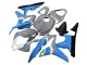 Billige Honda CBR600RR Motorrad Verkleidung 2007-2008 - Nardo Grau Blau Weiss Glanzendes Schwarz