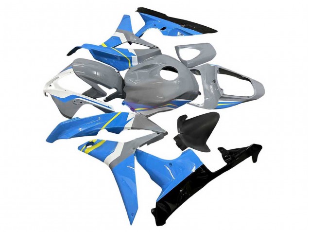 Billige Honda CBR600RR Motorrad Verkleidung 2007-2008 - Nardo Grau Blau Weiss Glanzendes Schwarz
