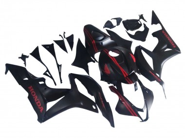 Billige Honda CBR600RR Motorrad Verkleidung 2007-2008 - Matt Schwarz Rot