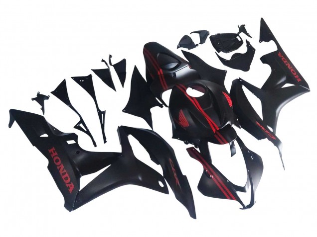 Billige Honda CBR600RR Motorrad Verkleidung 2007-2008 - Matt Schwarz Rot