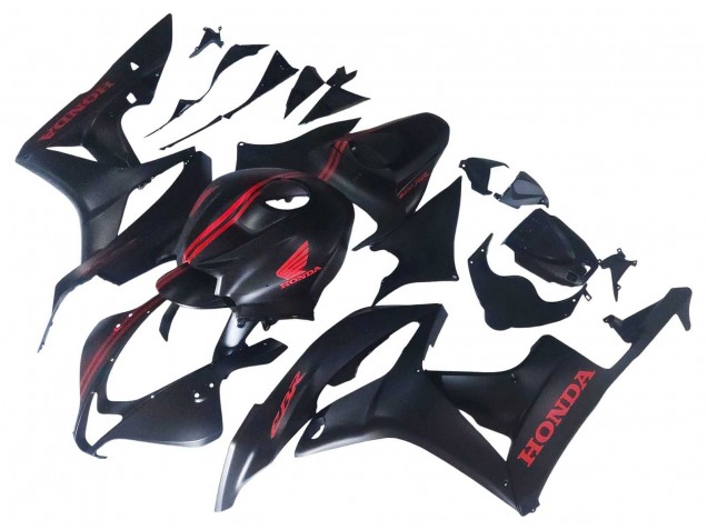 Billige Honda CBR600RR Motorrad Verkleidung 2007-2008 - Matt Schwarz Rot