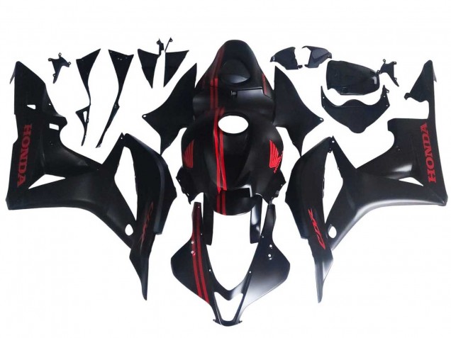 Billige Honda CBR600RR Motorrad Verkleidung 2007-2008 - Matt Schwarz Rot
