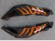Billige Honda CBR600RR Motorrad Verkleidung 2007-2008 - Glanzendes Schwarz Orange Flamme
