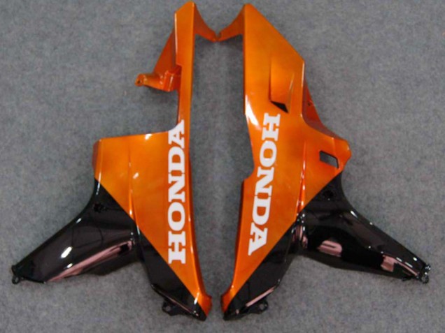 Billige Honda CBR600RR Motorrad Verkleidung 2007-2008 - Glanzendes Schwarz Orange Flamme