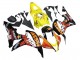 Billige Honda CBR600RR Motorrad Verkleidung 2007-2008 - Gelb Orange Glanzendes Schwarz Rossi Repsol
