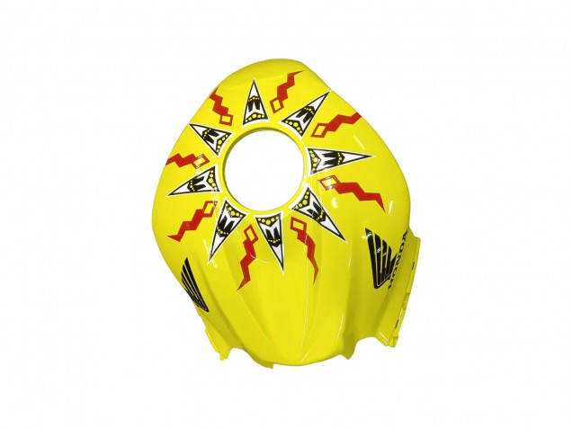 Billige Honda CBR600RR Motorrad Verkleidung 2007-2008 - Gelb Orange Glanzendes Schwarz Rossi Repsol