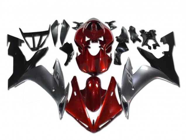 Billige Yamaha YZF R1 Motorrad Verkleidung 2002-2003 - Rot Silber Schwarz