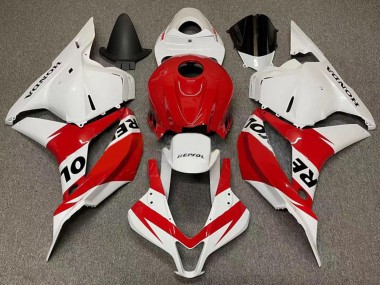 Billige Honda CBR600RR Motorrad Verkleidung 2007-2008 - Weiss Rot Repsol
