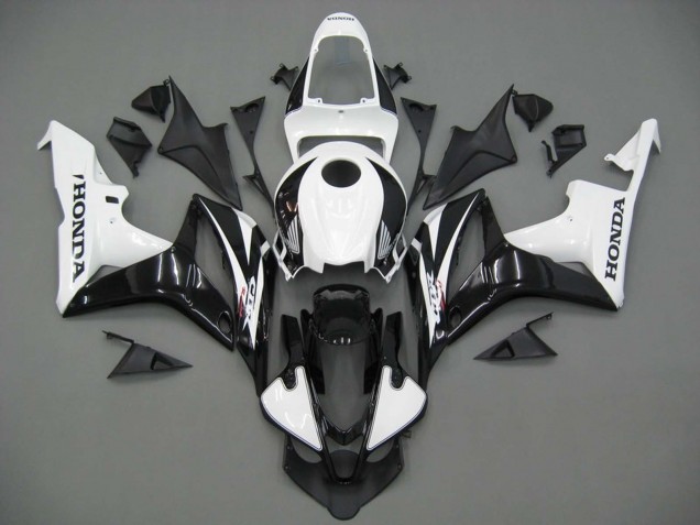 Billige Honda CBR600RR Motorrad Verkleidung 2007-2008 - Weiss Schwarz Rennen