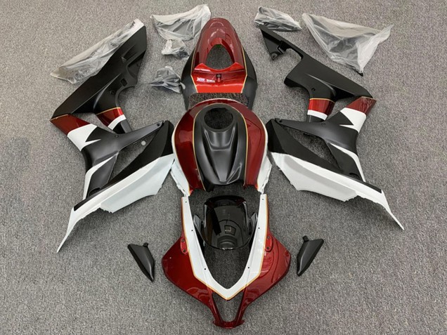 Billige Honda CBR600RR Motorrad Verkleidung 2007-2008 - Weiss Rot Matt Schwarz