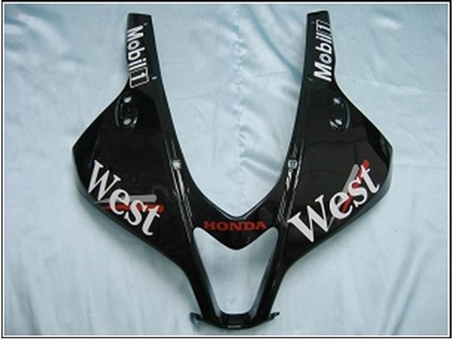 Billige Honda CBR600RR Motorrad Verkleidung 2007-2008 - Glanzendes Schwarz Weiss West