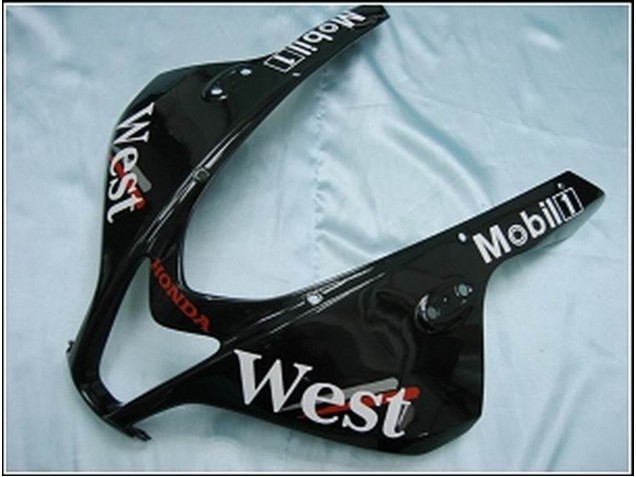 Billige Honda CBR600RR Motorrad Verkleidung 2007-2008 - Glanzendes Schwarz Weiss West