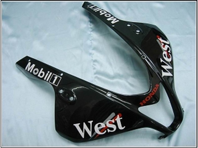 Billige Honda CBR600RR Motorrad Verkleidung 2007-2008 - Glanzendes Schwarz Weiss West
