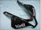 Billige Honda CBR600RR Motorrad Verkleidung 2007-2008 - Glanzendes Schwarz Weiss West