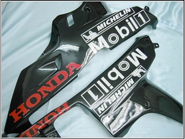 Billige Honda CBR600RR Motorrad Verkleidung 2007-2008 - Glanzendes Schwarz Weiss West