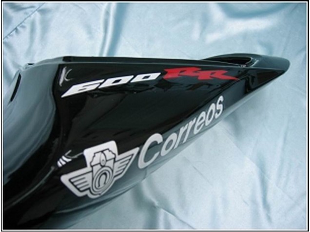 Billige Honda CBR600RR Motorrad Verkleidung 2007-2008 - Glanzendes Schwarz Weiss West