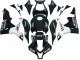 Billige Honda CBR600RR Motorrad Verkleidung 2007-2008 - Glanzendes Schwarz Weiss West
