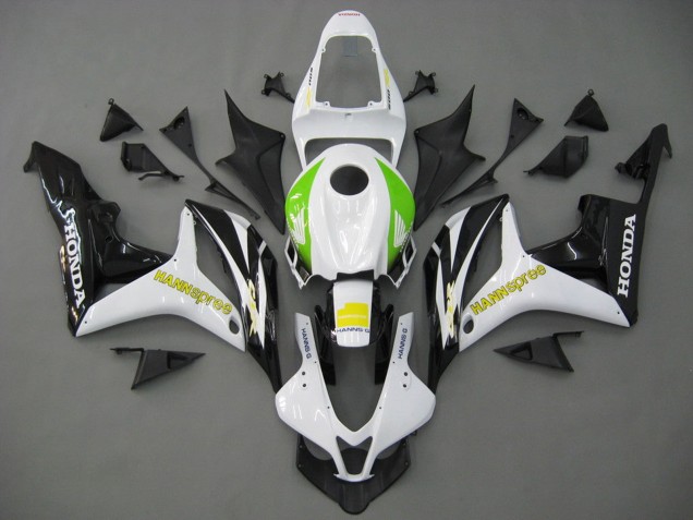 Billige Honda CBR600RR Motorrad Verkleidung 2007-2008 - Weiss Grun Gelb Glanzendes Schwarz Hannspree