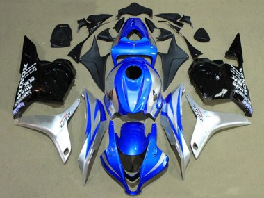 Billige Honda CBR600RR Motorrad Verkleidung 2009-2012 - Silber Blau Glanzendes Schwarz Rennen