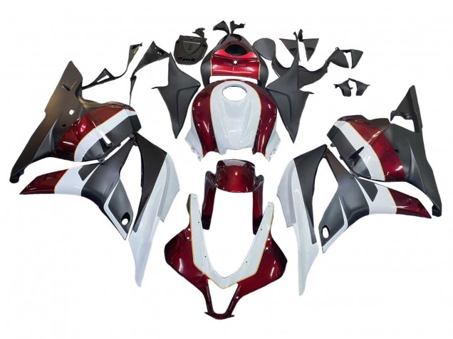Billige Honda CBR600RR Motorrad Verkleidung 2009-2012 - Weiss Rot Matt Schwarz