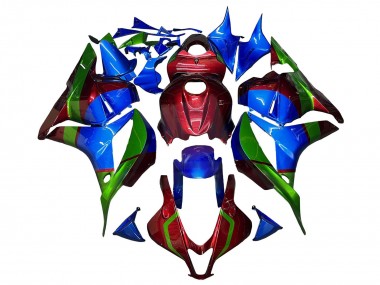 Billige Honda CBR600RR Motorrad Verkleidung 2009-2012 - Blau Rot Grun