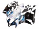 Billige Honda CBR600RR Motorrad Verkleidungen Kit 2009-2012 - Weiss Blau Glanzendes Schwarz