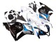 Billige Honda CBR600RR Motorrad Verkleidungen Kit 2009-2012 - Weiss Blau Glanzendes Schwarz