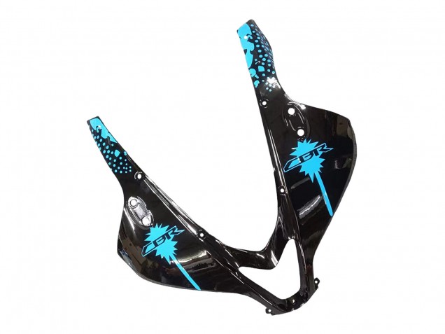Billige Honda CBR600RR Motorrad Verkleidungen Kit 2009-2012 - Weiss Blau Glanzendes Schwarz
