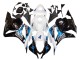 Billige Honda CBR600RR Motorrad Verkleidungen Kit 2009-2012 - Weiss Blau Glanzendes Schwarz